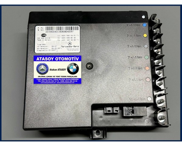 MERCEDES W221 AKÜ BEYNİ A2215400401 A2215404462 A2215401062 A2215408745 2215400401 2215404462 2215401062 2215408745 5DK009013-05 5DK009013-04 5DK009013-03 5DK009013-02 A2215458232 A2215458232 A2215457132